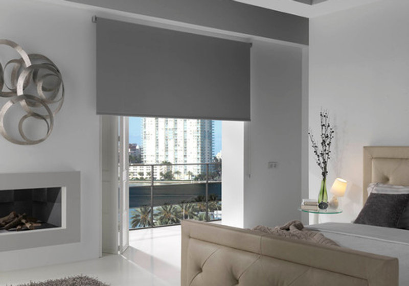 Cortina Roller BlackOut gris